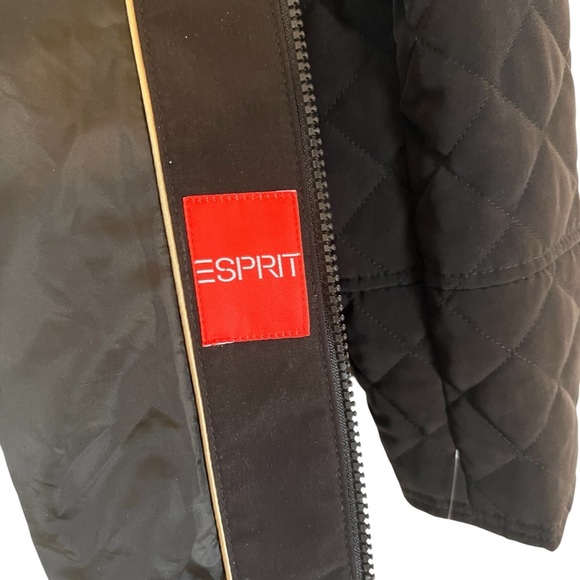 NWT Espirit Women's Brown Quilted Parka Jacket Size XL - Picture 3 of 15